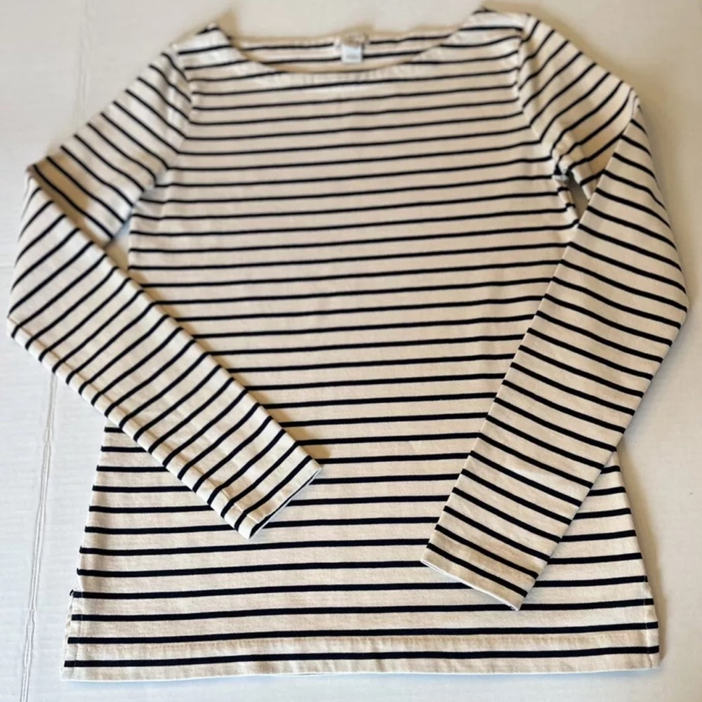 J. Crew women’s boat neck long sleeve tee‎ shirt XXS